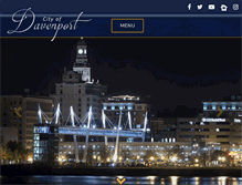 Tablet Screenshot of cityofdavenportiowa.com